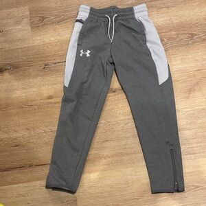 Under Armour Kids Charcoal and Light Gray Joggers